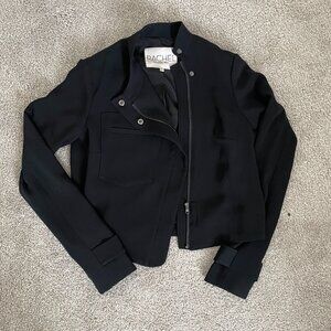 Rachel Roy Black Bomber Jacker